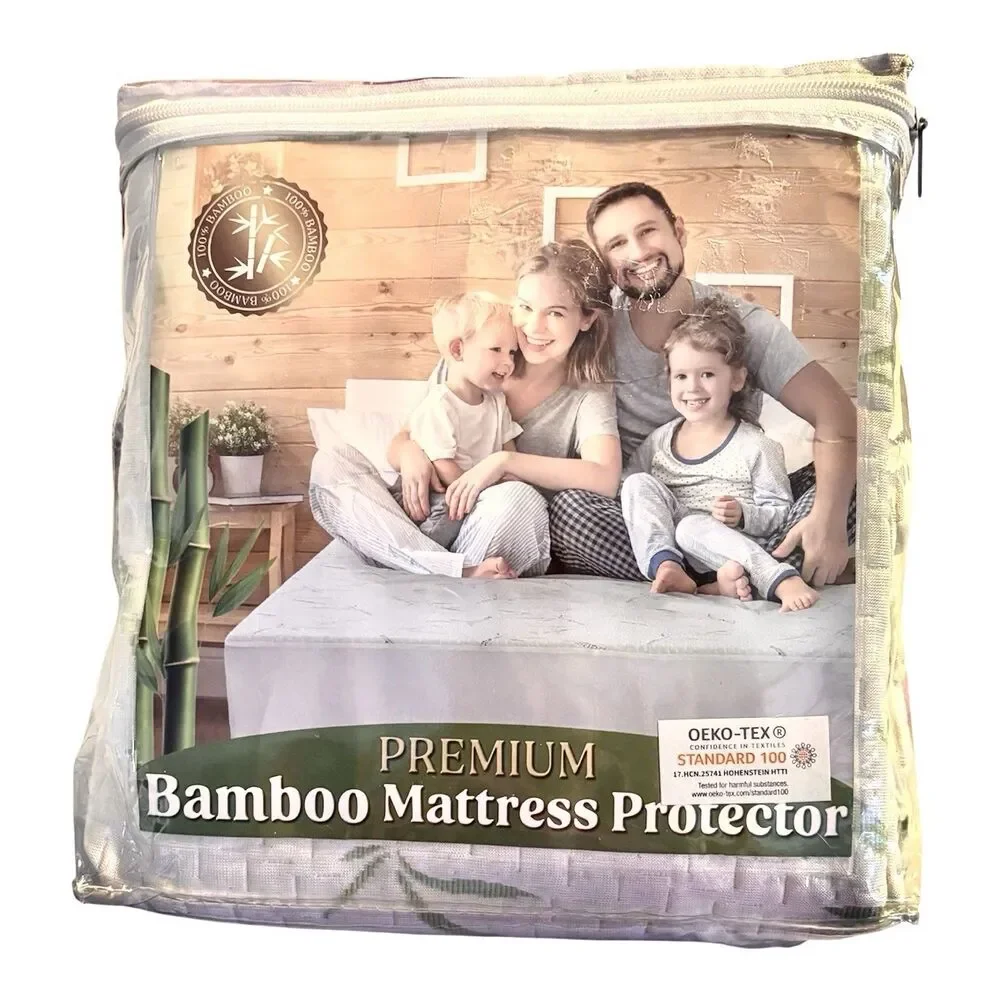 Bamboo Mattress Protector Hypoallergenic & Breathable Waterproof Cover Twin XL